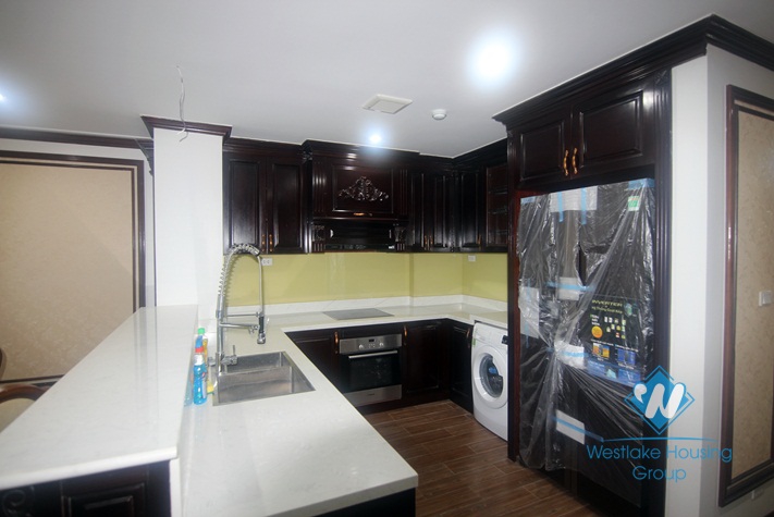 03 bedrooms apartment in the high floor for rent in Tay Ho district.